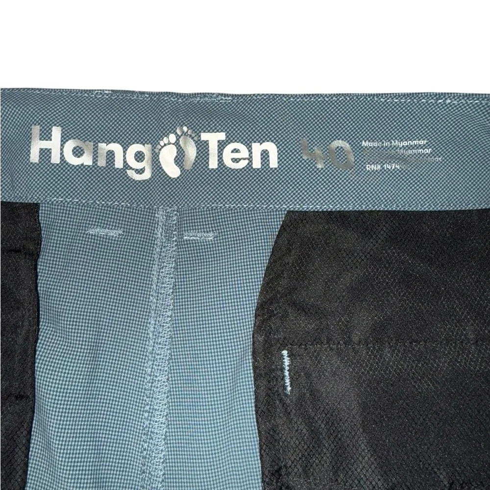 Hang Ten Men's Blue Flat Front Shorts Size 40